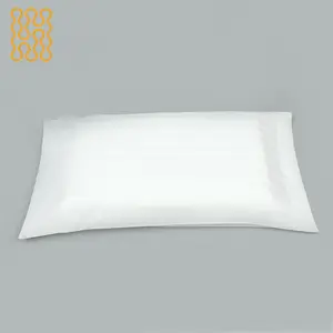 Fundas de almohada de algodón egipcio para hotel, fundas de almohada de tela a rayas, baratas, color blanco