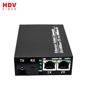 China Fabriek 2 Poort Gigabit Internet Glasvezel Naar Rj45 Media Converter Prijs