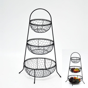 Organisateur de rangement de cuisine à 3 niveaux, support pour corbeille à fruits - Product Image 1