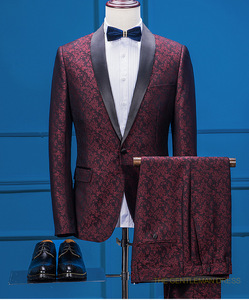 HD065 (chaqueta+pantalones) <span class=keywords><strong>Traje</strong></span> de Hombre Nuevo Modelo 2022 para Boda, Primavera/Otoño, <span class=keywords><strong>Traje</strong></span> <span class=keywords><strong>Rojo</strong></span> Casual, Corte Entallado, <span class=keywords><strong>Traje</strong></span> de Gala - Product Image 1