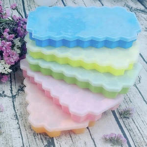 <span class=keywords><strong>Silicone</strong></span> khuôn chất lượng cao <span class=keywords><strong>Silicone</strong></span> cấp thực phẩm băng lưới 37 hộp kẹo tổ ong với nắp làm khuôn nhanh chóng phát hành khay đá - Product Image 2