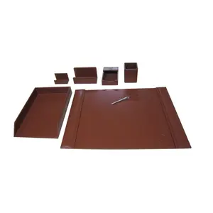 Promotionele Elegante Pu Lederen Bureau Set Met Bureau Pad