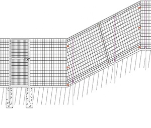 แผงรั้วตาข่ายลวดขายดีรั้วโลหะเคลือบพีวีซีทนทาน,โครงไม้ระแนงและประตู<span class=keywords><strong>รั้ว</strong></span>กลางแจ้งไม่รองรับทุกฤดู - Product Image 6