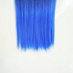 Lydia — extensions capillaires synthétiques lisses en soie ombré 2 tons, fibre <span class=keywords><strong>de</strong></span> haute qualité, 4 pièces, pour femmes noires, vente en gros - Product Image 5