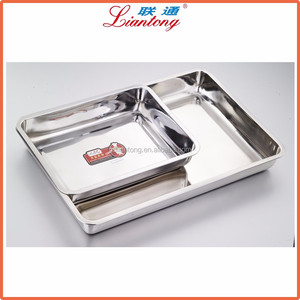 Thép Không Gỉ Nhà Hàng Khăn Khay Sâu Kim Loại Phục Vụ Khay - Product Image 2