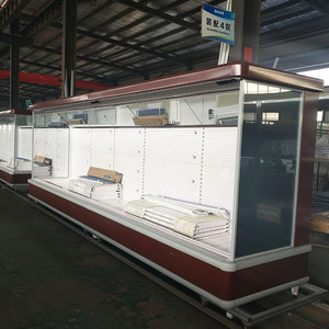 Supermercado de productos básicos longitud personalizada semimural <span class=keywords><strong>vitrina</strong></span> refrigerada <span class=keywords><strong>vertical</strong></span> - Product Image 3