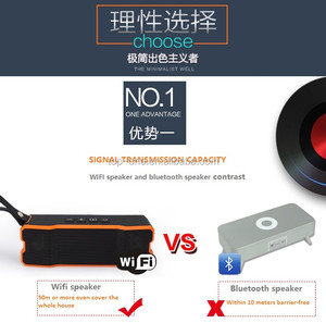 2016 <span class=keywords><strong>Nuevo</strong></span> wifi aux entrada de Audio del altavoz inalámbrico portátil de altavoces - Product Image 2