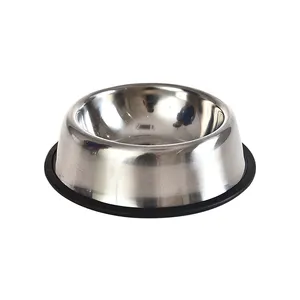 Pet Accessories Wholesale Non-slip Feeder Dog Feeding Pet Steel Bowl
