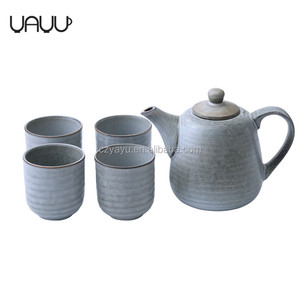 FENN <span class=keywords><strong>Vintage</strong></span> poussiéreux émaillé Fambe effet après-midi japonais ensembles de café en céramique/13 pièces <span class=keywords><strong>porcelaine</strong></span> <span class=keywords><strong>porcelaine</strong></span> théière ensemble avec tasse à thé - Product Image 1