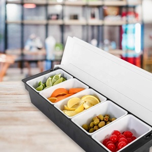 共和国修复水晶头<span class=keywords><strong>Godiva</strong></span>带盖子的定制标志印花塑料水果调味品盒 - Product Image 6