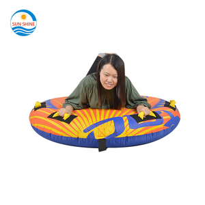 Verified Supplier Crazy Flying 2 Seater Inflatable Boat Towable Tube 1-2 riders For Boating Ski Tube Water Sport