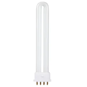 4 unids 9 W 365nm UV gel del clavo que cura la lámpara U-SHAPE bombilla para el secador del clavo