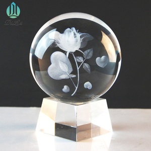 Dilu Hình Thang Pha Lê Bóng Chủ Quang Học Xếch Vuông Cube Đứng Cơ Sở Cho 60Mm 80Mm 100Mm 200Mm 3D Bóng Thủy Tinh Hình Cầu Quà Tặng - Product Image 3