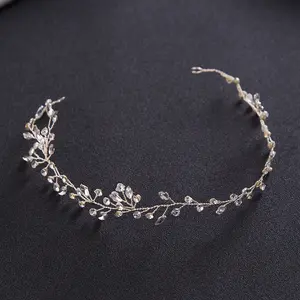 Trendy Water Drop Design Crystal Hair Accessories Headband Women Charming Elegant Rhinestone Headband Jewelry