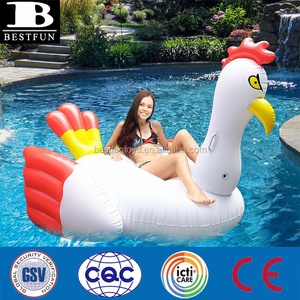 Flotador Inflable <span class=keywords><strong>de</strong></span> Gallo <span class=keywords><strong>de</strong></span> Vinilo Grueso y Resistente, Isla Flotante Gigante para Montar, para Adultos, Fiestas <span class=keywords><strong>de</strong></span> Verano en <span class=keywords><strong>la</strong></span> Piscina - Product Image 2