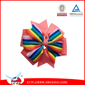 2016 cute handmade cheer bow ribbons out of hair, hair bows for Girls's least wholesale - Product Image 2