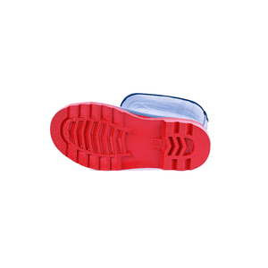 Logo imprimé kid pvc boot gousset côté solide couleur brillant fantaisie bottes en caoutchouc <span class=keywords><strong>noir</strong></span> enfants western en caoutchouc - Product Image 6