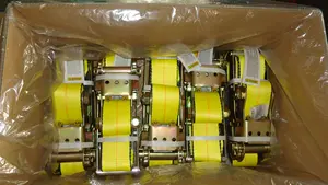 GYATSO 50mm 5000kg Gelb Ratsche Binden Riemen Lasch Für Fracht Transport