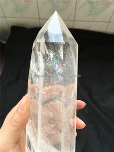 Point de cristal de roche de quartz naturel transparent/bâtons. Grand point de cristal de roche/grand point à vendre - Product Image 5