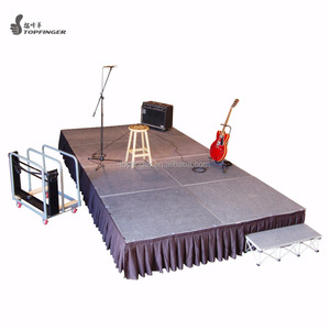 Yüksek kaliteli 4x8 güverte taşınabilir podyum katlanabilir davul sahne yükseltici - Product Image 4