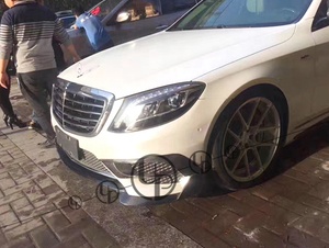 W222 S63 S65 lifting a <span class=keywords><strong>B</strong></span> Design in fibra di carbonio 2014 ~ 2017 parti di rivestimento paraurti anteriore per auto - Product Image 5