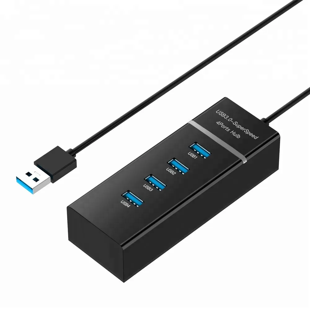 Fabriek Directe Verkoop Hoge Snelheid 4 Poort Usb 3.0 Hub Met Led-Indicator Voor Pc