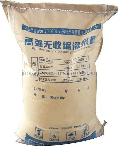 BiaoYuan Rubber boot bearing grout cement based grouting Materials