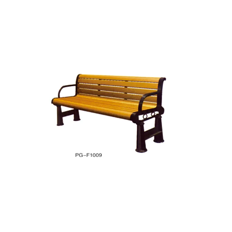 1800mm wooden outdoor bench metal garden bench