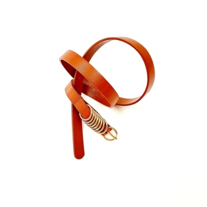 2019 Fashionable Genuine Leather <b>belt</b> for <b>woman</b> <b>Gold</b> Buckle - Product Image 1