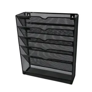 Bürobedarf Metalldraht Mesh Document Folder Organizer Wand halterung Hanging File Organizer