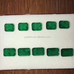 ล้ำค่า Lab ปลูกหินมรกตตัดจำลองธรรมชาติโคลอมเบียสีเขียวมรกตอัญมณี - Product Image 4