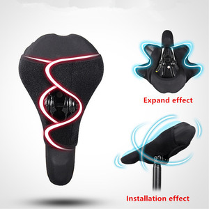 Housse de selle de vélo YOUME en gel de silicone épais, coussin confortable pour siège de vélo, housse de siège souple - Product Image 2
