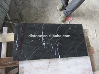 Carreaux de sol en marbre noir Nero Marquina de Chine