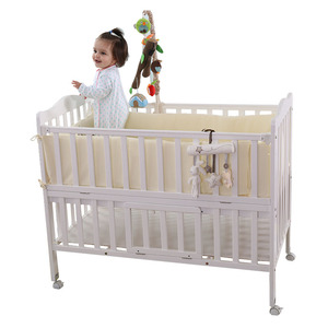Moderne style sécurité du nouveau-né bébé crèche en bois lit bébé lit - Product Image 1