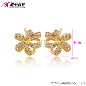 91048 giovani ragazze dei monili della cz classic <span class=keywords><strong>orecchini</strong></span> fiore - Product Image 2