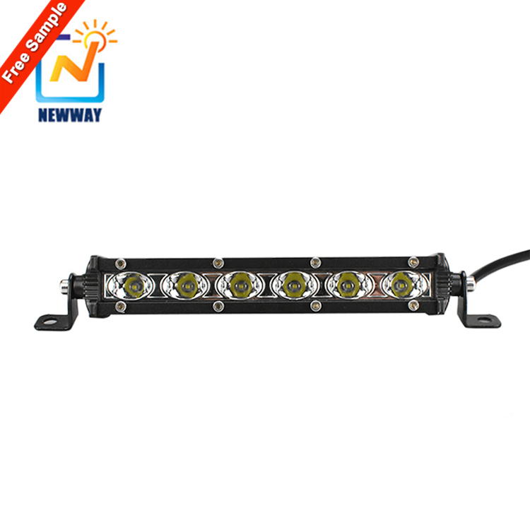 Однорядный тонкий 12В 24В 18 Вт 36 Вт 72 Вт светодиодный световой бар внедорожный 4x4 автомобильный фонарь для вождения