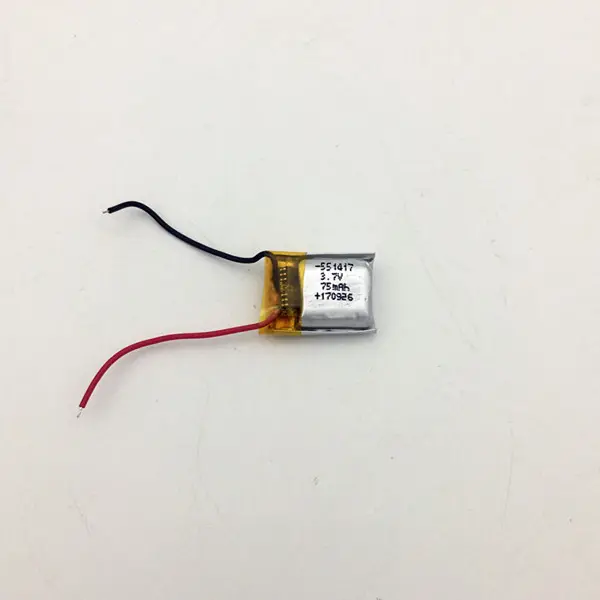 551417 Li-Ion recarregável lipo li ion 3.7v bateria de polímero de lítio mah 75