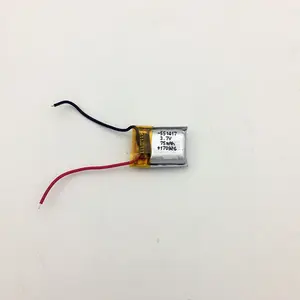 551417 충전식 리튬 이온 lipo 리튬 이온 3.7v 75mah 리튬 폴리머 배터리