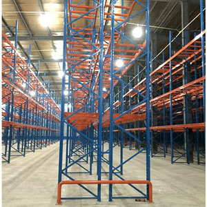 Rak Palet Baja Basement Drive-Through Heavy Duty Anti Korosi Dapat Disesuaikan Bebas Baut Bersertifikasi CE untuk Gudang - Product Image 3