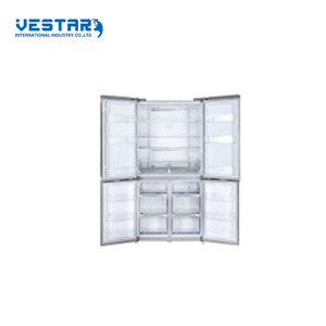 Pie ajustable cuatro puertas lado a lado del refrigerador - Product Image 1