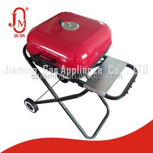 Hierro fundido <span class=keywords><strong>barbacoa</strong></span> de <span class=keywords><strong>carbón</strong></span> parrilla con <span class=keywords><strong>ruedas</strong></span> - Product Image 1