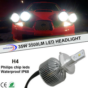 Auto h4 <span class=keywords><strong>faro</strong></span> de la motocicleta led 3500lm con <span class=keywords><strong>2</strong></span> años de garantía - Product Image 1