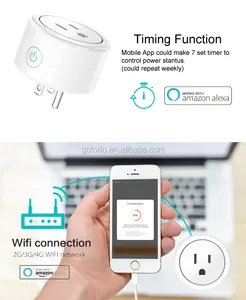 UK/EU/AU Smart Mini-Stecker Wifi Smart Socket Tuya App drahtlose Sprach steuerung Steckdose Smart Plug