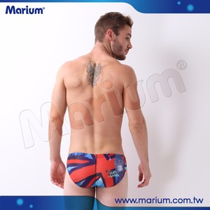 2016 Hot Sexy Swimming suits England Flag Swim Briefs Polyester and Spandex Fabric Swimwear For Men - Product Image 4