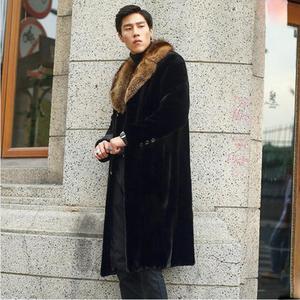 Soprabito Professionale da <span class=keywords><strong>Uomo</strong></span> Taglie Forti in <span class=keywords><strong>Pelliccia</strong></span> di Volpe, <span class=keywords><strong>Cappotto</strong></span> Lungo ed Elegante in <span class=keywords><strong>Pelliccia</strong></span> Sintetica a un Ottimo Prezzo - Product Image 3