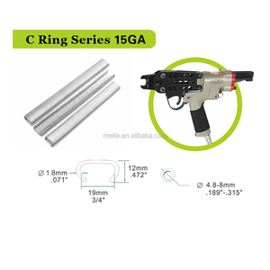 Clavos de Anillo en C Meite de 15GA/16GA, 24MM/16.9MM para Alicates de Anillo en C SC7C, SC7E, SC760 y <span class=keywords><strong>Clavadora</strong></span> Neumática - Product Image 5