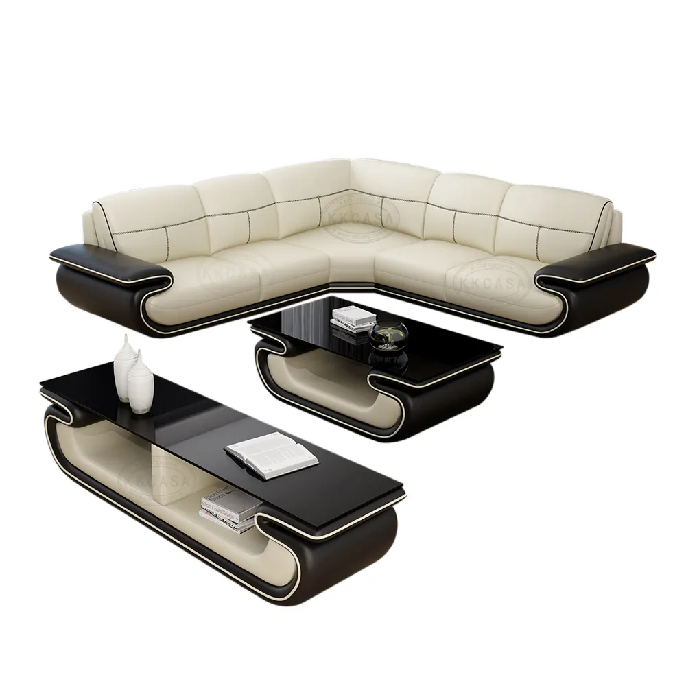 Moderne wohnzimmer U form ecke schnitts sofa set für home Royal Roma Leder Sofa Für Indien Möbel Abdeckungen Hause verwenden