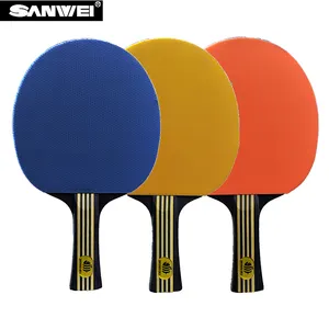 Sanwei Bravo ape da tavolo racchetta da tennis all'ingrosso di alta qualità variopinta di gomma sanwei tennis da tavolo pipistrelli