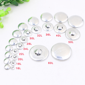 다른 크기 생크 알루미늄 패브릭 커버 버튼 몰드 빈 핀 철제 와이어 백 - Product Image 1