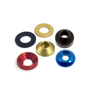 צבעוני Anodized Countersunk קערת פגוש כוס מכונת כביסה אלומיניום מכונת כביסה